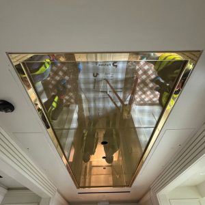 Brass Ceiling Mirror